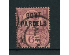 1888/901 - LOTTO/24612 - GRAN BRETAGNA - SERVIZIO - 6p. VIOLETTO GOVT.PARCELS - USATO