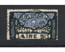 1923 - LOTTO/24628 - REGNO - 5 Lire MARCIA SU ROMA - USATO
