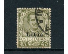 1917/1918 - LIBIA - LOTTO/24964 - 45 CENTESIMI VITTORIO EMANUELE  III° - USATO