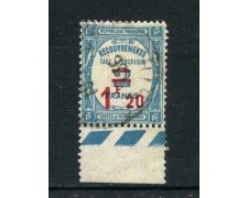 1929  FRANCIA - SEGNATASSE 1,20 SU 2 FRANCHI USATO - LOTTO/25069