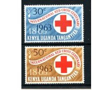 1963 - KENYA UGANDA TANGANYIKA - CENTENARIO CROCE ROSSA 2v. - NUOVI - LOTTO/25106