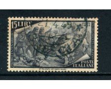 1948 - ITALIA - 15 LIRE CENTENARIO RISORGIMENTO - USATO - LOTTO/25237