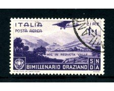 1936 - ITALIA REGNO - LOTTO/25247 -  POSTA AEREA 1+1 LIRA BIMILLENARIO ORAZIO - USATO - 