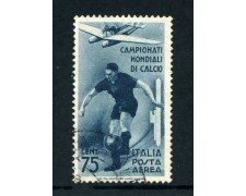 1934 - ITALIA REGNO - POSTA AEREA - 75c. CALCIO - USATO - LOTTO/25248