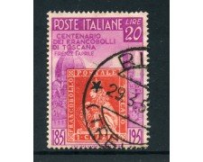 1951 - ITALIA REPUBBLICA - 20 LIRE TOSCANA - USATO - LOTTO/25264