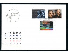 1995 - SVIZZERA - CENTENARIO DEL CINEMA 3v. - BUSTA FDC - LOTTO/25272