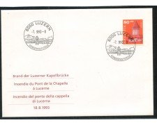 1993 - SVIZZERA - PONTE DELLA CAPPELLA A LUCERNA - BUSTA FDC - LOTTO25296