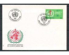 1986 - SVIZZERA - SERVIZIO - OMS - BUSTA FDC - LOTTO/25390
