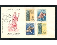 1961 - VATICANO - SAN PATRIZIO 4v. - BUSTA FDC - LOTTO/25400
