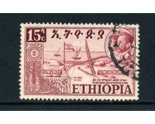 1952 - ETHIOPIA - 15c. RITORNO DALL'ERITREA - USATO - LOTTO/25489