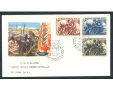 1964 - VATICANO - CROCE ROSSA - BUSTA FDC - LOTTO/25735