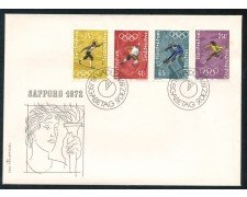 1971 - LIECHTENSTEIN - OLIMPIADI DI SAPPORO - BUSTA FDC - LOTTO/25779