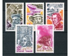 1973 - FRANCIA - PERSONAGGI FAMOSI 5v. - NUOVI - LOTTO/26058