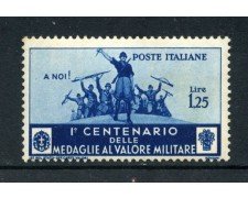 1934 - REGNO - 1,25 LIRE MEDAGLIE AL VALORE - NUOVO - LOTTO/26355
