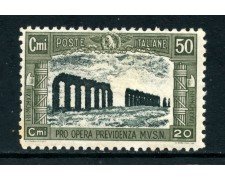 1928 - REGNO - 50+20c. PRO OPERE PREVIDENZA - LINGUELLATO - LOTTO/26359