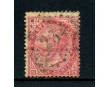 1863 - REGNO - 40 cent. ROSA  VITTORIO EMENUELE II° - USATO - LOTTO/26400