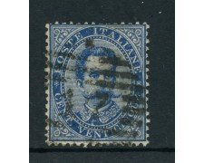 1879 - REGNO - 25 cent. AZZURRO RE UMBERTO I° - USATO - LOTTO/26429