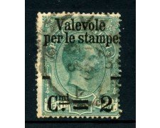 1890 - REGNO - 2cent. su 75c. VERDE - PACCHI SOPRASTAMPATI - USATO - LOTTO/26437
