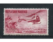 1961 - LOTTO/2646D - SAN MARINO - 1000 LIRE ELICOTTERO P/A - NUOVO