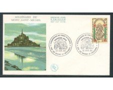 1966 - FRANCIA - MILLENARIO MONT SAINT MICHEL - BUSTA FDC - LOTTO/26601