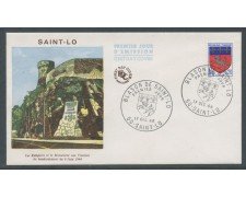 1966 - FRANCIA - STEMMA DI SAINT LO - BUSTA FDC - LOTTO/26611