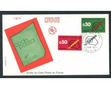 1972 - FRANCIA - CODICE POSTALE - BUSTA FDC - LOTTO/26702