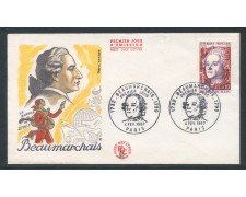 1967 - FRANCIA - BEUMARCHAIS - BUSTA FDC - LOTTO/26715