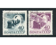 1960 - RUSSIA - AUTOMAZIONE INDUSTRIALE 2v. - USATI - LOTTO/26901