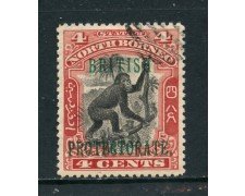 1901/12 - NORD BORNEO - 4 c. BRITISH PROTECTORATE - USATO - LOTTO/27005