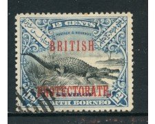 1901/12 - NORD BORNEO - 12 c. BRITISH PROTECTORATE - USATO - LOTTO/27010