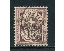 1882 - SVIZZERA - 15c. VIOLETTO - USATO - LOTTO/27044