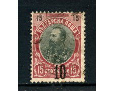 1903/09 - BULGARIA - 10 SU 15s. FERDINANDO I° - USATO - LOTTO/27127