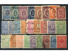 1900/1944 - BULGARIA - SEGNATASSE 26v. - LING/USATI - LOTTO/27159