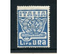 1923 - REGNO - 1 LIRA MARCIA SU ROMA - LINGUELLATO - LOTTO/27214