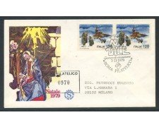 1979 - REPUBBLICA - NATALE - BUSTA FDC FILAGRANO VIAGGIATA - LOTTO/27374