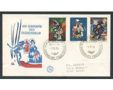 1974 - REPUBBLICA - GIORNATA DEL FRANCOBOLLO - BUSTA FDC FILAGRANO VIAGGIATA - LOTTO/27472