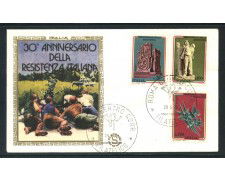 1975 - REPUBBLICA - ANNIV. RESISTENZA - BUSTA FDC FILAGRANO - LOTTO/27480