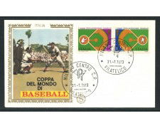 1973 - REPUBBLICA - COPPA DI BASEBALL - BUSTA FDC FILAGRANO - LOTTO/27523