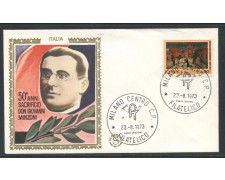 1973 - REPUBBLICA - DON MINZONI - BUSTA FDC FILAGRANO GOLD - LOTTO/27554