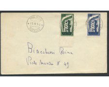 1956 - REPUBBLICA - EUROPA 2v. - BUSTA FDC - LOTTO/27764