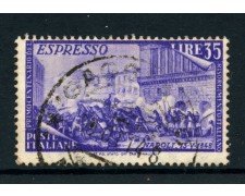 1948 - REPUBBLICA - 35 LIRE ESPRESSO RISORGIMENTO - USATO - LOTTO/27819