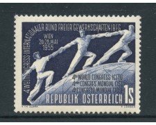 1955 - AUSTRIA - CONGRESSO LAVORATORI - NUOVO - LOTTO/27899