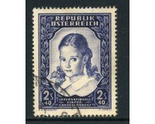 1952 - AUSTRIA - CORRISPONDENZA TRA FANCIULLI - USATO - LOTTO/27911