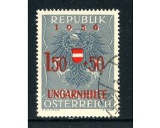 1956 - AUSTRIA - PRO RIFUGIATI UNGHERESI - USATO - LOTTO/27918