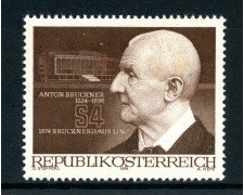 1974 - AUSTRIA - ANTON BRUCKNER - NUOVO - LOTTO/28001