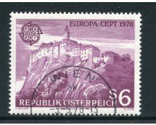 1978 - AUSTRIA - EUROPA MONUMENTI - USATO - LOTTO/28103