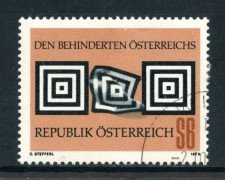 1978 - AUSTRIA - AIUTI AI DIVERSAMENTE ABILI - USATO - LOTTO/28118