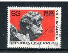 1978 - AUSTRIA - VICTOR  ADLER - USATO - LOTTO/28122
