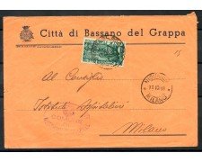 1948 - REPUBBLICA - PONTE DI BASSANO SU BUSTA PER MILANO - LOTTO/28284