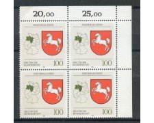 1993 - GERMANIA FEDERALE - BASSA SASSONIA - QUARTINA NUOVI - LOTTO/28394